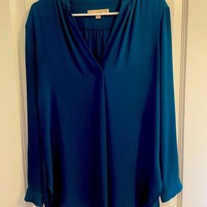 Loft teal blouse. Size 6